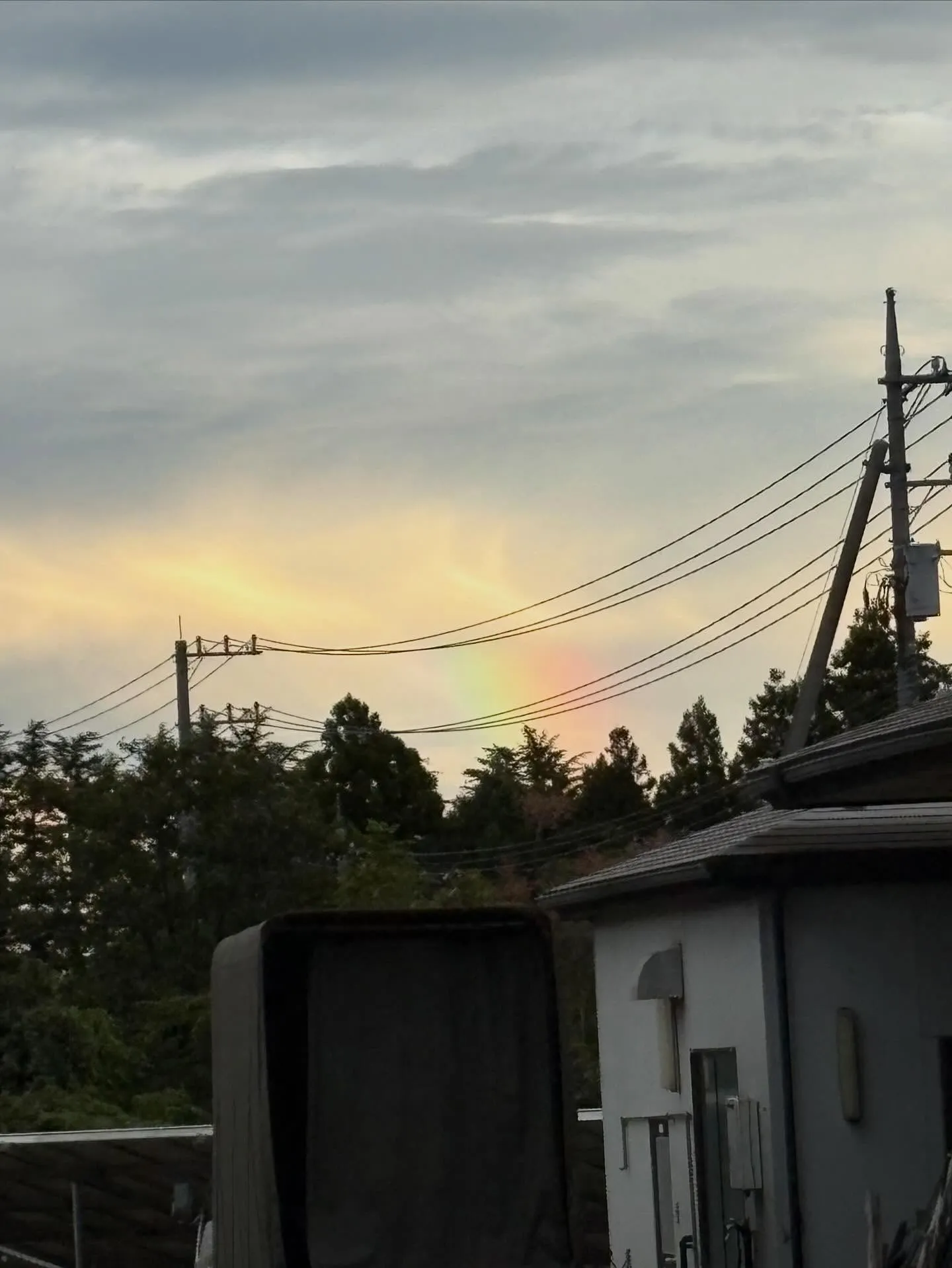 虹の雲がきれい🌈